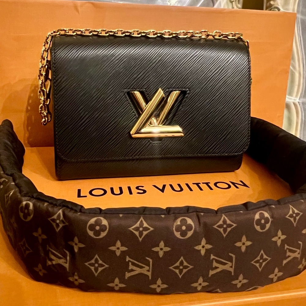 Louis Vuitton Black and Gold Crossbody Bag